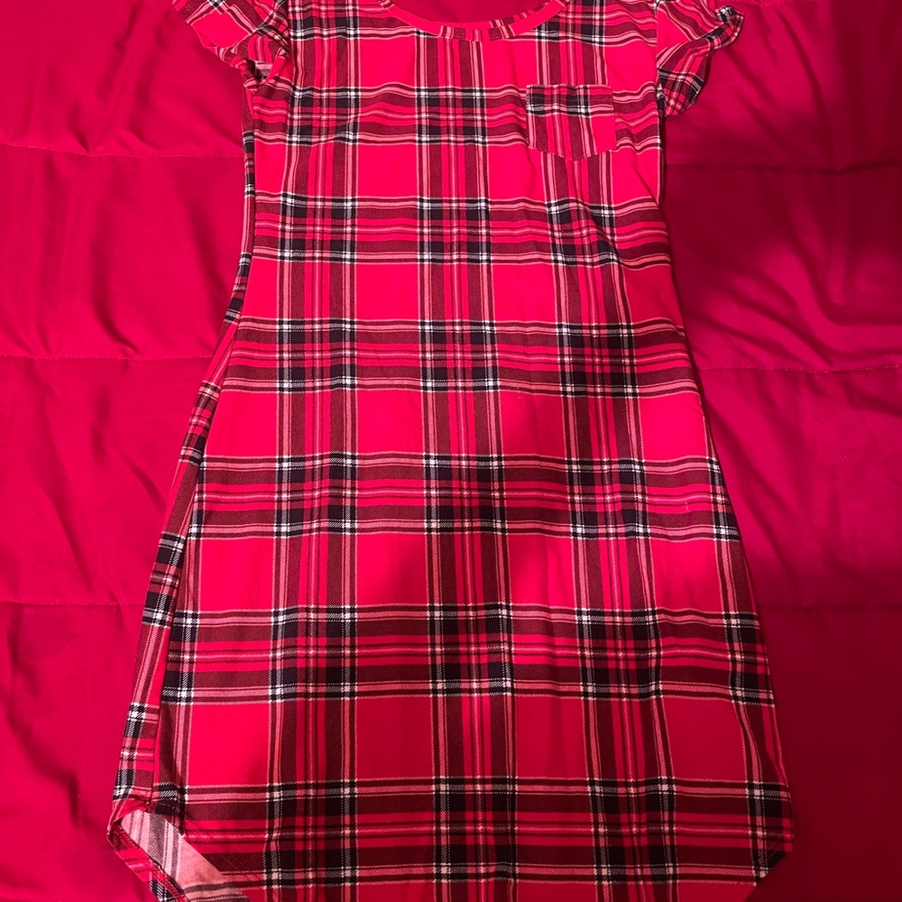 Red Plaid Dress